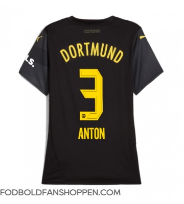 Borussia Dortmund Waldemar Anton #3 Udebanetrøje Dame 2024-25 Kortærmet